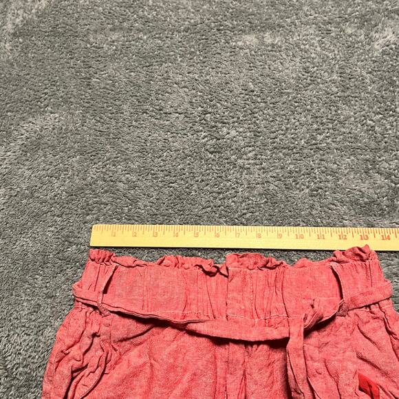 Draper James RSVP Shorts Womens Small Linen Blend Paperbag Pink. - Picture 6 of 8